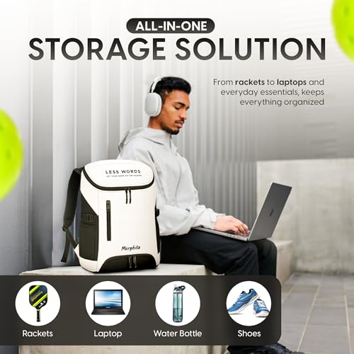 Performance Backpack – Sleek, Lightweight Bag for Padel, Pickleball, Travel & Everyday Use – Unisex Sports Style with Laptop Sleeve & Paddle Pocket