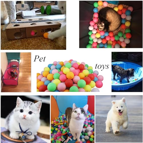 50 Pack Ping Pong Balls Assorted Color Washable Plastic Table Tennis Ball
