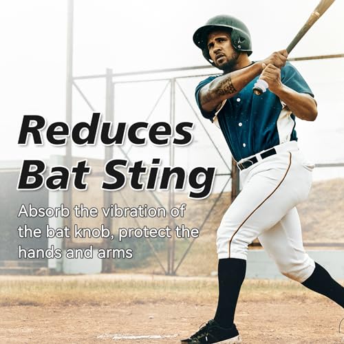 MIPREZT 5 Packs Baseball Bat Grip Choke Up Rings Choke Ring Baseball Softball Teeball Tball Bat Choke Up Ring Bat Knob Baseball Bat Accessories - color: White