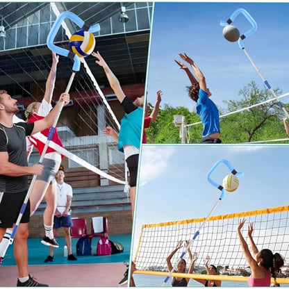 Volleyball Spiking Trainer - Adjustable Length 62" to 85", Ideal for Serving, Spiking & Jumping Drills, Realistic Ball Feel - Perfect Training Equipment for Beginners & Professionals (No Ball)