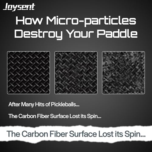 Pickleball Paddle Eraser, Carbon Fiber Pickle Ball Racket Cleaner, Fast & Easy Rubber Pickleball Accessories to Remove Ball Residue, Dirt and Scratches, 1 Pcs