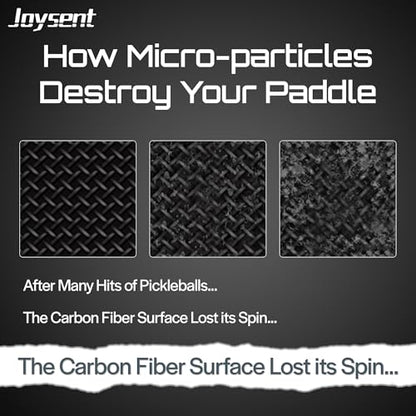 Pickleball Paddle Eraser, Carbon Fiber Pickle Ball Racket Cleaner, Fast & Easy Rubber Pickleball Accessories to Remove Ball Residue, Dirt and Scratches, 1 Pcs