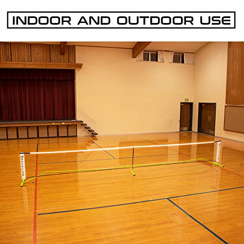 Portable Pickleball Net & Badminton Net 2 in 1-22ft Width Standard Net Size- Indoor & Outdoor Multi-Sport Net – Weatherproof, Durable, Easy Assembly