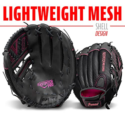 Franklin Sports Girls Softball Glove-Women's Windmill Fastpitch+Slowpitch Softball Glove-Right and Left Hand-Adult