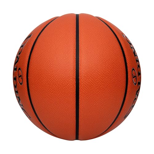 Spalding Precision TF-1000 Indoor Game Basketballs, Dry Grip Microfiber Composite Cushioned Cover, High School Approved