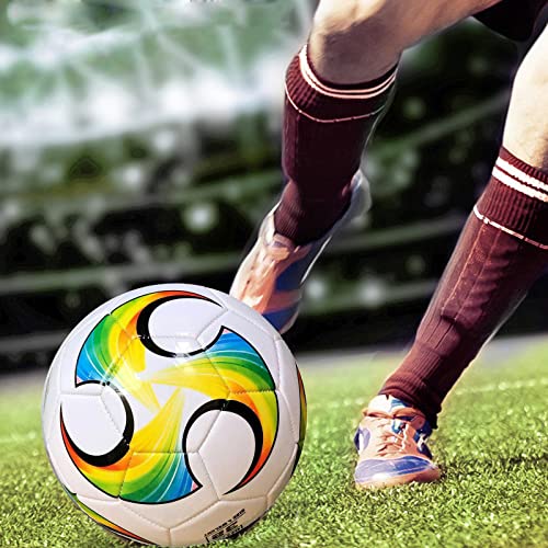 ABAJI Soccer Ball Size 3 4 5 Kids Toddlers Toy Gift Colorful Pattern Practice Training Boys Girls Come with Inflator