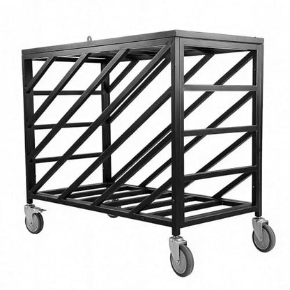 Ball Storage Cart with Wheels Rolling Exercise Ball Holder with Lockable Lid Basketball Rack for Volleyball Gym Recess Soccer Playground