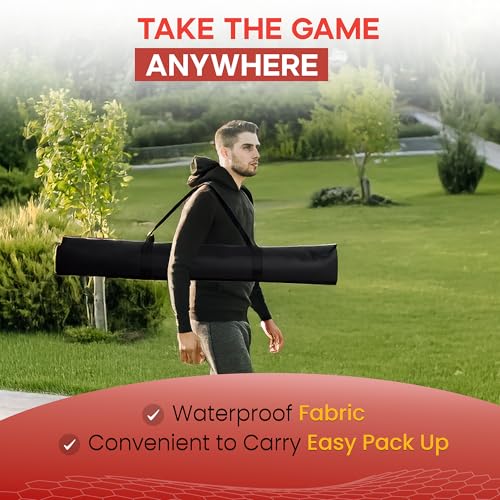 Pickleball Set of Portable Pickleball Net for Driveway & Court Marking Kit with Pickle Ball Bag - Easy Setup Outdoor & Indoor Pickle Ball Equipment for Recreational & Competitive Play