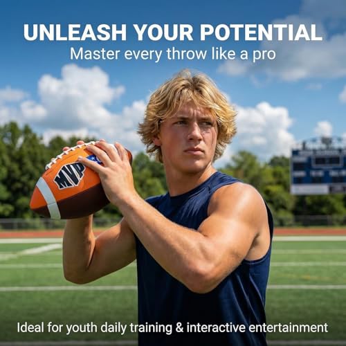 Mini Soft Rubber Football – 21cm Outdoor Training Ball for Beginners, American Football Practice Ball, Inflatable Sports Ball for Pool & Beach, Adult/Teen Throwing Game Prize