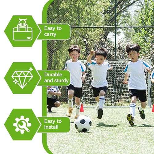 Soccer Goal for Backyard, 10 * 6.5ft Soccer Goal Net, Soccers Replacement Goal Nets, Portable Kids Training Soccers Net for Sports Match Training