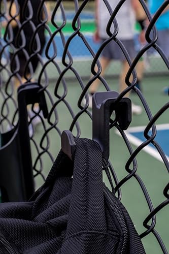 Chain Link Fence Hook for Sports Bags with Paracord Lanyard – Heavy-Duty Fence Hanger for Baseball, Softball, Tennis & Pickleball Bags