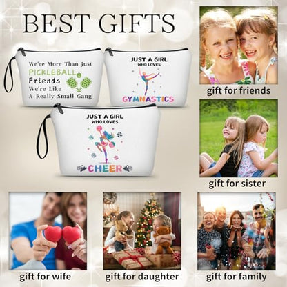 Cheer Makeup Bag, Multicolour, Cheerleader Gift, Travel Organizer - color: Cheer