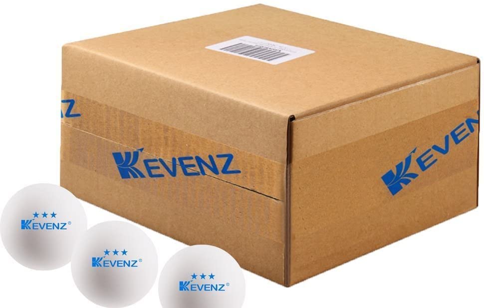 KEVENZ 3 Star Ping Pong Balls, 40+mm Advanced Table Tennis Balls, Bulk Outdoor and Indoor Ping-Pong Balls for Training, Competition and More, White