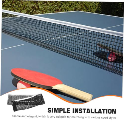 LIOOBO Table Tennis Replacement Net Durable Pong Net with Tightly Woven Mesh for School and Gym Use Quick Setup and Sleek Black Design Standard