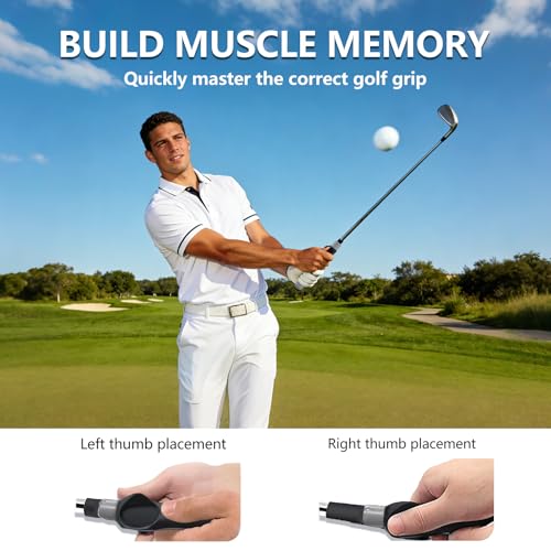 Golf Grip Trainer, Golf Training Aid, Golf Grip Kit, Golf Club Grips, Golf Club Grip, Grip Trainer Golf Club To Help Train Correct Hand Position