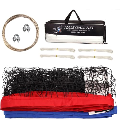 Beach Volleyball Net Outdoor - 31x3Ft Professional, Heavy Duty Portable, Adjustable Durable Design, Easy Setup System | Backyard Pool Beachs Court for Backyard Pool Beach Court