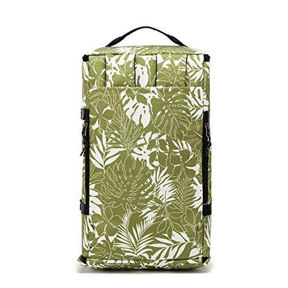 Kalesi Gym Duffle Bag Backpack 4-Way Waterproof with Shoes Compartment for travel Sport Hiking laptop (olive-green) - color: Olive-green