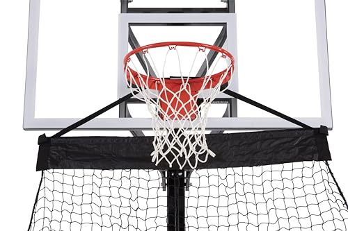 Goalrilla Basketball Hoop Return System Great for Solo Play or Free-Throw Practice and Compatible with Most In Ground Hoops , Black