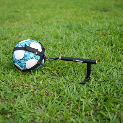 3 in 1 Soccer Training Aid, Inground Soccer Kick Touch Trainer, Hands Free Soccer Kick Trainer and Handle Soccer Kick Trainer for Kids(Fits Ball Size 4 and 5)