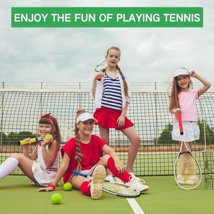 6 Pcs Tennis Rackets for Adult Recreational 6 Players 27'' Tennis Racket Set with 3 Balls Lightweight Tennis Rackets for Tennis Training Beginner with Overgrip and Bag