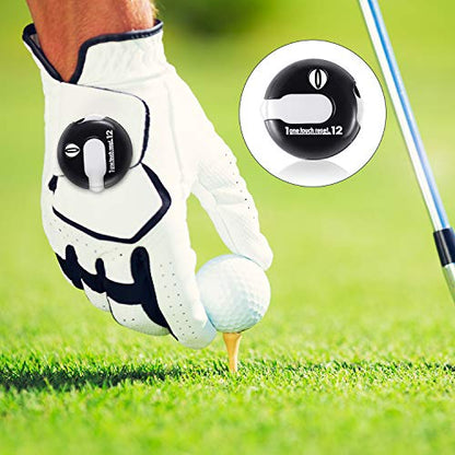 Frienda 6 Pack Golf Stroke Counter Clicker, Mini Score Counter, One-Touch Reset Clip for Gloves, Belt & Golf Bag, Counts up to 12 Strokes