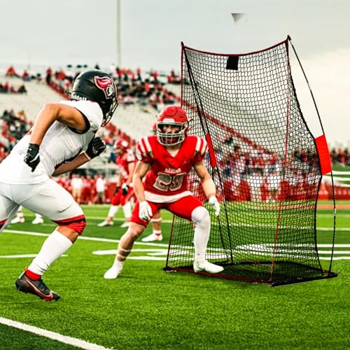 PGL Football Kicking Training Net – Durable Reinforced Equipment with Stable Frame 4×7FT - Improve Hitting Accuracy – Backyard Field Outdoor Practice Use