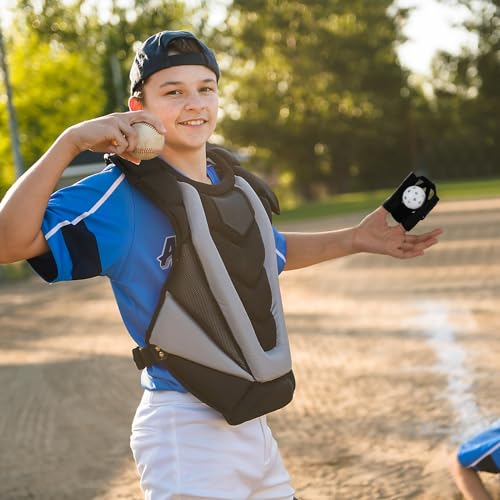 Zhengmy 10 Packs Web Glove Baseball Training Glove Designed to Catch Golf Sized Practice Ball Catcher Training Aids Suitable for Softball Field Drills Hand Eye Coordination Teaching - size: Large