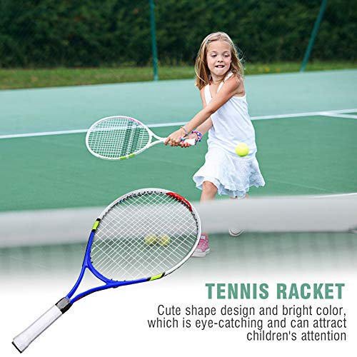 Adult Tennis Rackets, Mid Weight Tennis Racquet for Men and Women College Students Beginner Tennis Racket - color: Blue