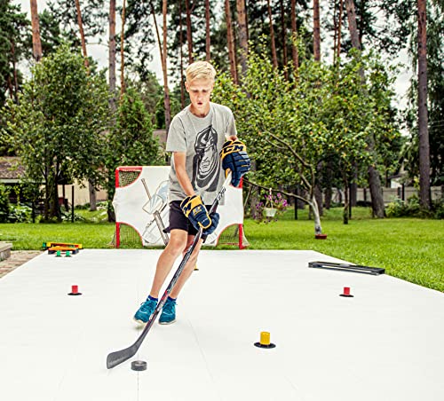 Hockey Revolution Lightweight Stickhandling Training Aid, Equipment for Puck Control, Reaction Time & Coordination - Light, Portable & Adjustable - Drill Cones