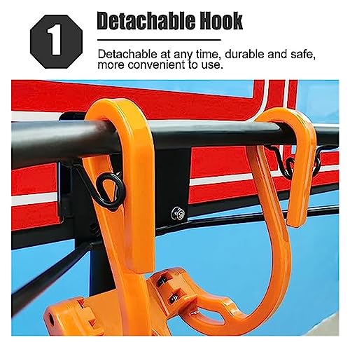 Basketball Hoop Returner Shot Return Apparatus Orange Aid for Adult Kids School Attachment Shooting Trainer
