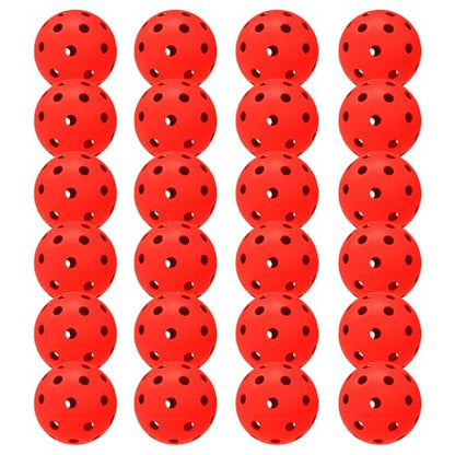 6 Pack Sports Outdoor Pickleballs - 40 Pickleball Balls - USA Pickleball Balls (USAPA) Approved - Official US Open Ball - color: Red, style: 24 - Pack
