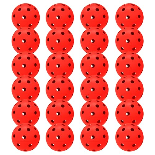 6 Pack Sports Outdoor Pickleballs - 40 Pickleball Balls - USA Pickleball Balls (USAPA) Approved - Official US Open Ball - color: Red, style: 24 - Pack
