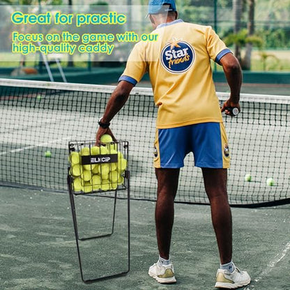 Portable Pickleball & Tennis Ball Hopper - Pickleball Collector Retriever Basket Carrier Gatherer Picker Container for Picking and Storage Training Tool for Ball - size: Large