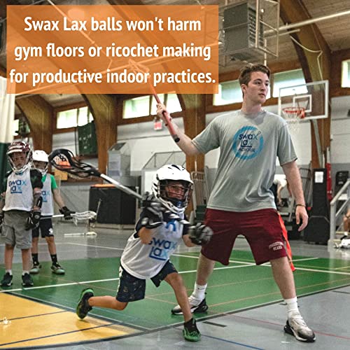 SWAX LAX Lacrosse Training Ball - Indoor Outdoor Practice Less Bounce & Rebounds - color: Shamrock