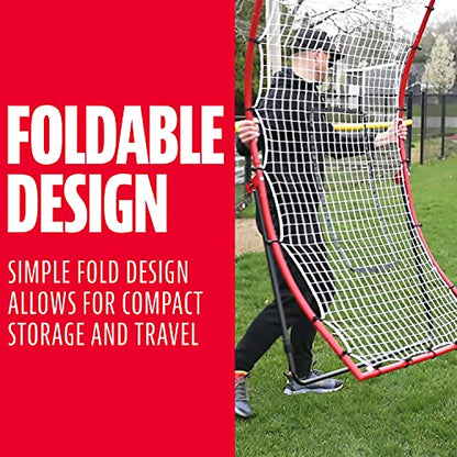 Franklin Sports Baseball Rebounders + Pitchback Nest - Pitch Return Trainer + Rebound Net with Attachable Pitching Target- All Angle Fielding Rebound Net for Grounders + Pop Flies