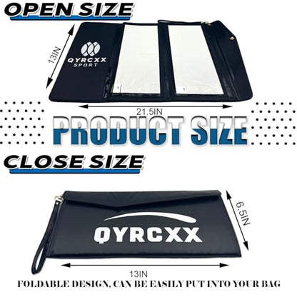 Portable Basketball & Volleyball Sticky Mat - 60 Traction Sheets, Foldable, Reusable, Non-Slip Traction Board for Court Shoe Grip Enhancer, Perfect for Hardwood Floors - Traction Mat for Sport Courts
