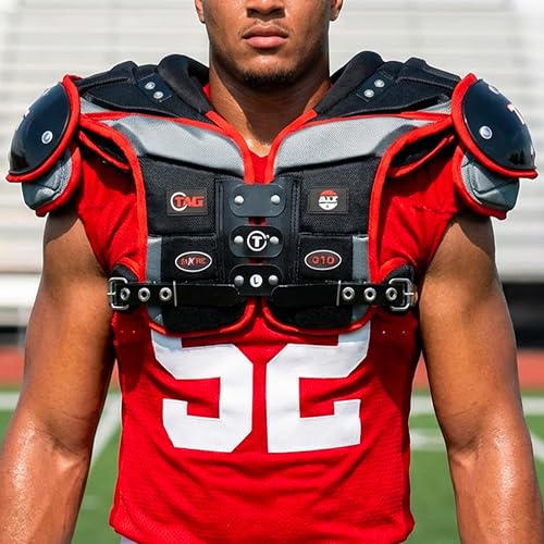 TAG Adult ALT4-910 Football Shoulder Pads for Quarterback and Wide Receiver