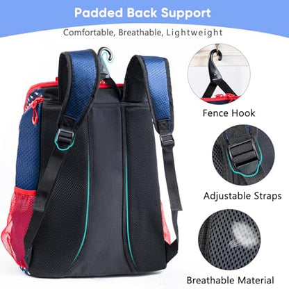 Basketball Bag Backpack with Ball Compartment & Shoe Pocket – Gym Bag for Basketball, Soccer, Football, Volleyball – Large Capacity Athletic Backpack for Youth & Adults, Basketball Gifts - color: Navy