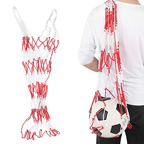 Tissting Large Sports Ball Bag with 15-Ball Capacity - Portable Mesh Carrier for Basketball Football Volleyball Practice Games Team Sports Equipment Storage