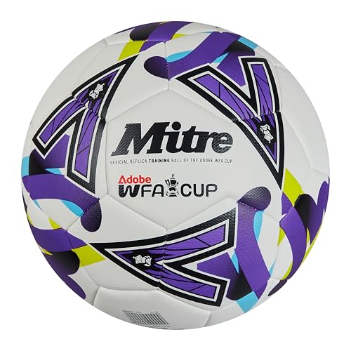 Mitre Unisex Training Womens FA Cup Football | High Performance Training Ball | Extra Durable Design, Ball