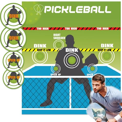 Shocked Absorbing Pickleballs Targets Mat Nonslip Practice Tool Portable Rebounder Trainer Shocked Absorbing Targets Mat