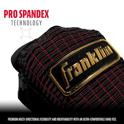 Franklin Sports MLB Baseball Batting Gloves - Pro Classic Batting Gloves for Baseball + Softball - Adult Men's + Youth Batting Glove Pairs