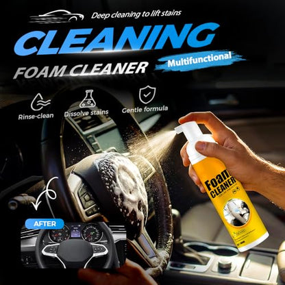 4-In-1 Multi-Enzyme Foam Cleaner, Multipurpose Foam Cleaner Spray, 2026 New Powerful Car Interior Foam Cleaners, All-Purpose Household Cleaners for Deep Clean Car Kitchen Bathroom Sofa (1pc, 100ml)