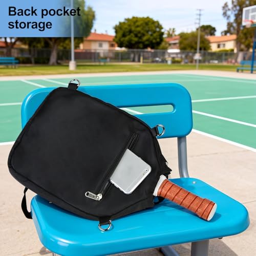 LAKE OF FIRE Pickleball Paddle Cover Crossbody Bag with Adjustable Strap Pickle ball Sling Bag Lightweight Pickleball Gifts for Men and Women