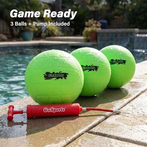 GoSports Water Volleyball 3 Pack Great for Swimming Pools or Lawn Volleyball Games