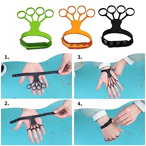 Silicone Grip Basketball Aid Exercise Stretcher Arm Hand Trainer Training Device - color: Black