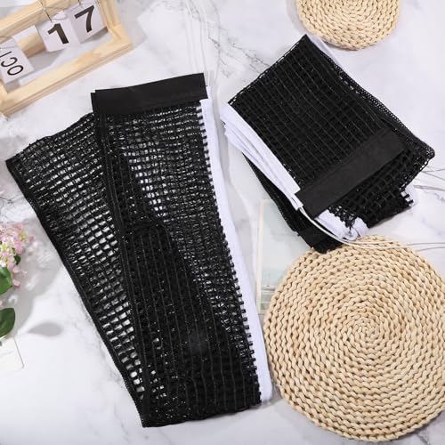 CHGCRAFT 4 Pcs Table Tennis Net, 70 Inch Polycotton Replacement Net for Indoor Outdoor Ping Pong Tables, Adjustable Tension String Compatible with Standard Net Posts