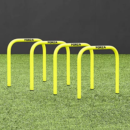 FORZA Pro Soccer Passing Arcs | Set of 4 Elite-Level Soccer Targets to Enhance Passing Techniques & Accuracy - Optional Carry Bag & Bases - color: Yellow, size: Without Bases