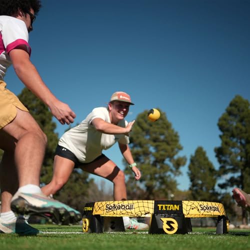 Spikeball Titan Game Set - Stronger Frame & Enhanced Stability, Includes 1 Pro Ball & 1 Atlas Ball, Competition Ready, Portable with Carry-Bag