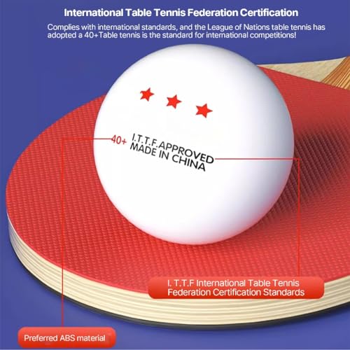 10 Pcs Pingpong Ball 3-Star Table Tennis Ball for Indoor/Outdoor Pingpong Table